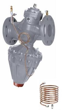 Regulator różnicy ciśnienia kołnierzowy  CAL140 20-80  CALEFFI - Katalog armatury