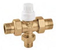 Zawór regulacyjny 3 drogowy z siłownikiem  CAL 677  CALEFFI - Katalog armatury