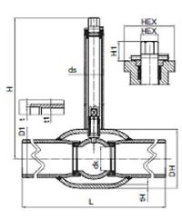 Zawór odcinający  DZT-PREIZ-RP  DZT - Katalog armatury