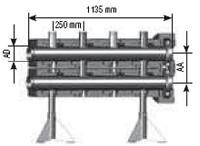 Rozdzielacz podwójny zasilany z boku  66457.X-1150  FLAMCO - Katalog armatury