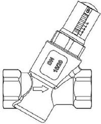 Regulator przepływu gwintowany  FLOWCON A-G-BLACK  FLOWCON - Katalog armatury