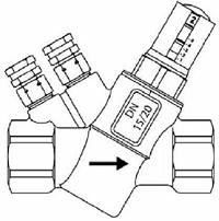 Regulator przepływu gwintowany  FLOWCON AB2-Y-BLACK  FLOWCON - Katalog armatury