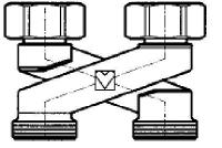 Zawór przyłączeniowy VK krzyżowy  1 3004 44  HERZ - Katalog armatury