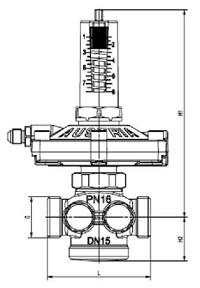 Regulator różnicy ciśnienia gwintowany  1 4002 7X  HERZ - Katalog armatury