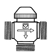 Zawór termostatyczny trójdrogowy jednorurowy  1 7761 0X 1  HERZ - Katalog armatury