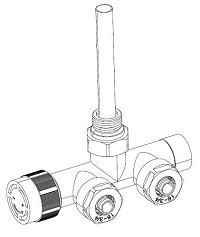 Dystrybutor grzejnikowy termostatyczny dolny  VT-TZTJ  VARIO TERM - Katalog armatury